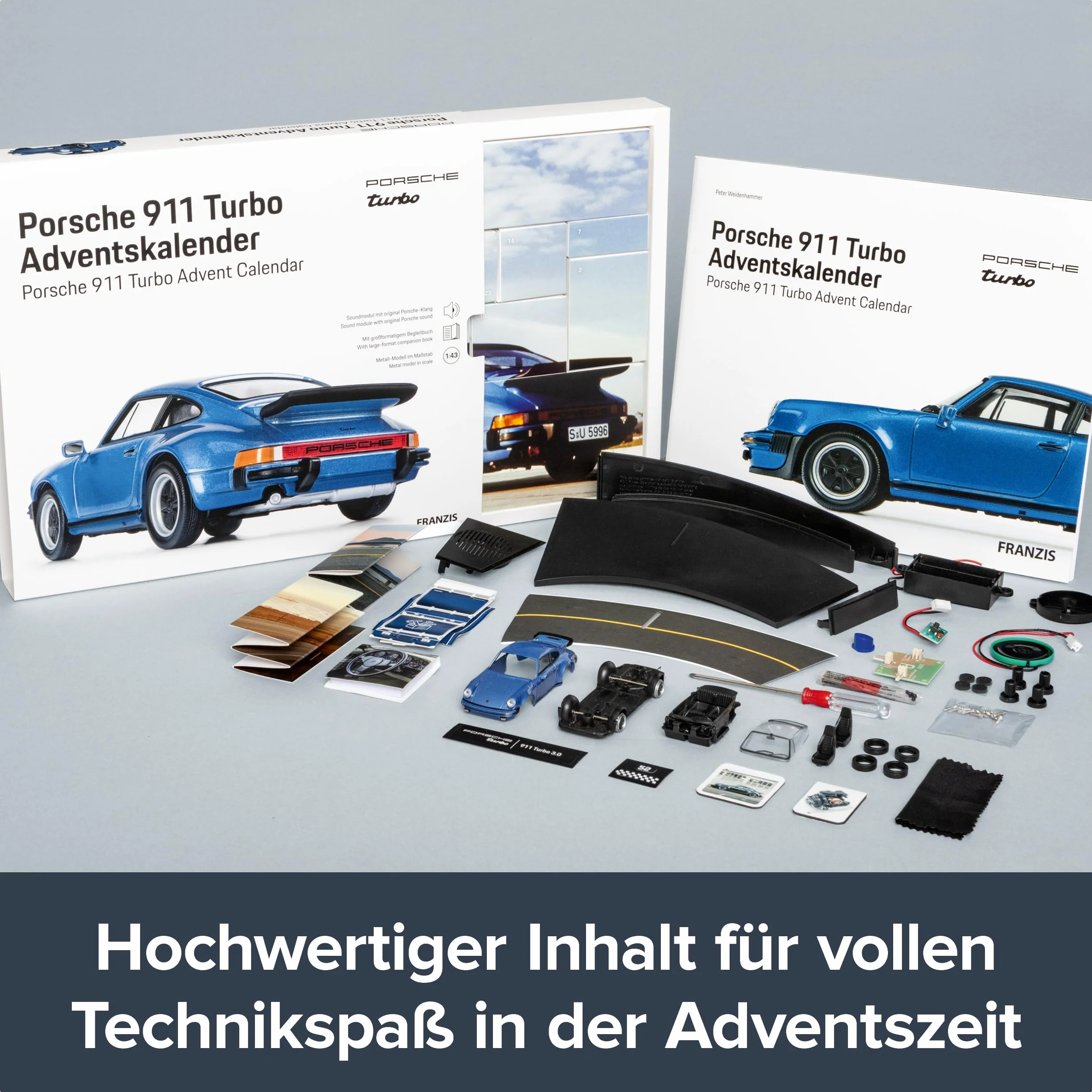 FRANZIS 67221 – Porsche 911 Turbo Calendario dell'Avvento: Porsche 911 Turbo Advent Calendar