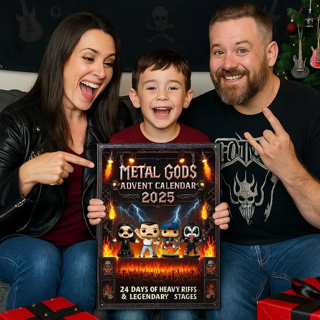 Calendario dell'Avvento Legends of Rock and Roll Musica Metal 2025, Calendario di Conto Alla Rovescia di 24 Giorni con Collezionabili di Personaggi Musicali Iconici, Regali di Natale per Fan di Band