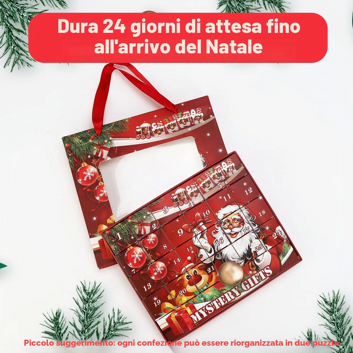 Calendario Avvento 2025 Bambina Gioielli, Calendari Dell'Avvento 2025 Kinder Fai Da Te Braccialetti Set, Calendario Dell Avvento Bambini Sorprese Regalini Per Donna Ragazza