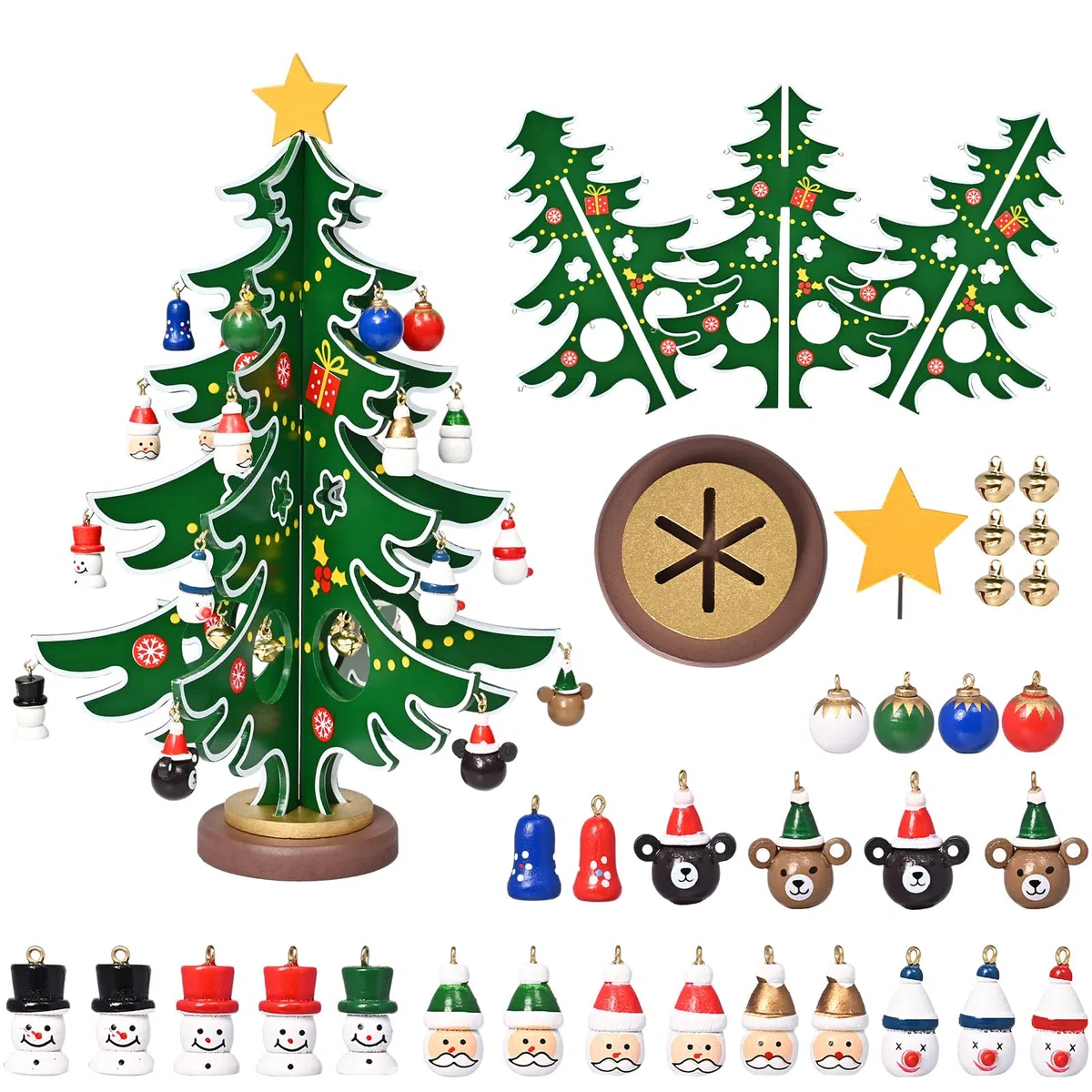 Amycute Calendario Avvento 2024 Bambini, Calendari Avvento Albero di Natale 2024, Decorazioni Albero di Natale Calendario dell'Avvento Regali Natale per Bambini