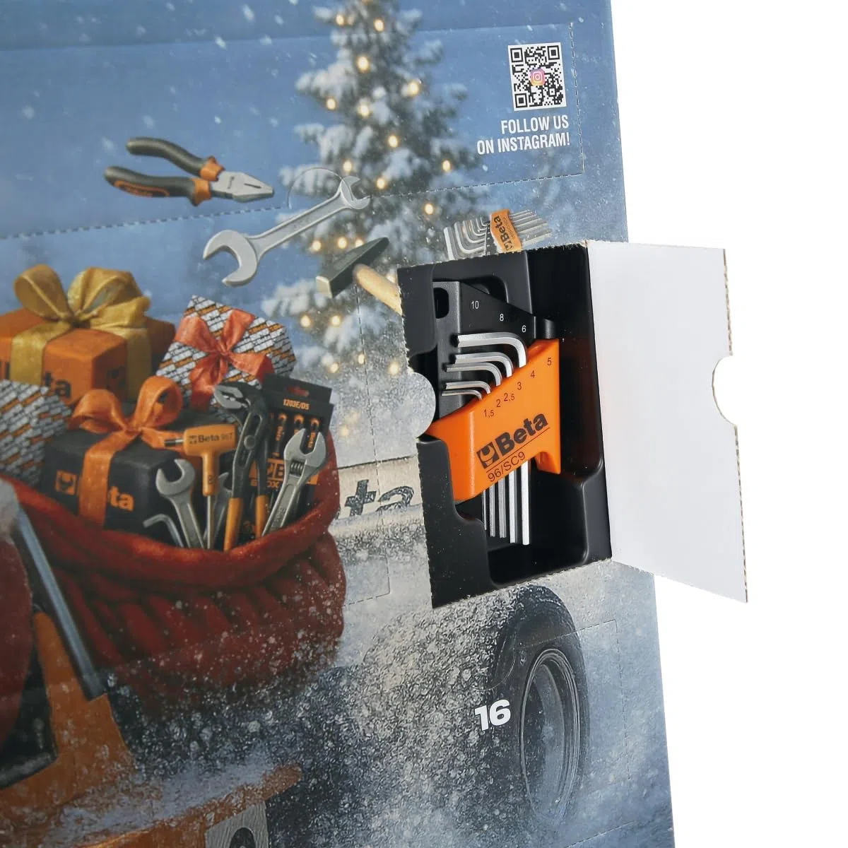 Beta 9920 CA/25-5 Calendario dell'Avvento 2025 con Set di Attrezzi Beta da 28 Pezzi, Idea Regalo Natale 2025