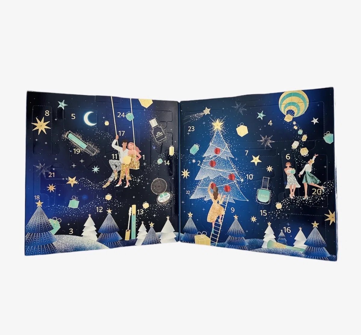 DOUGLAS - Calendario dell’Avvento 2024 beauty con 24 prodotti cosmetici, colore blu