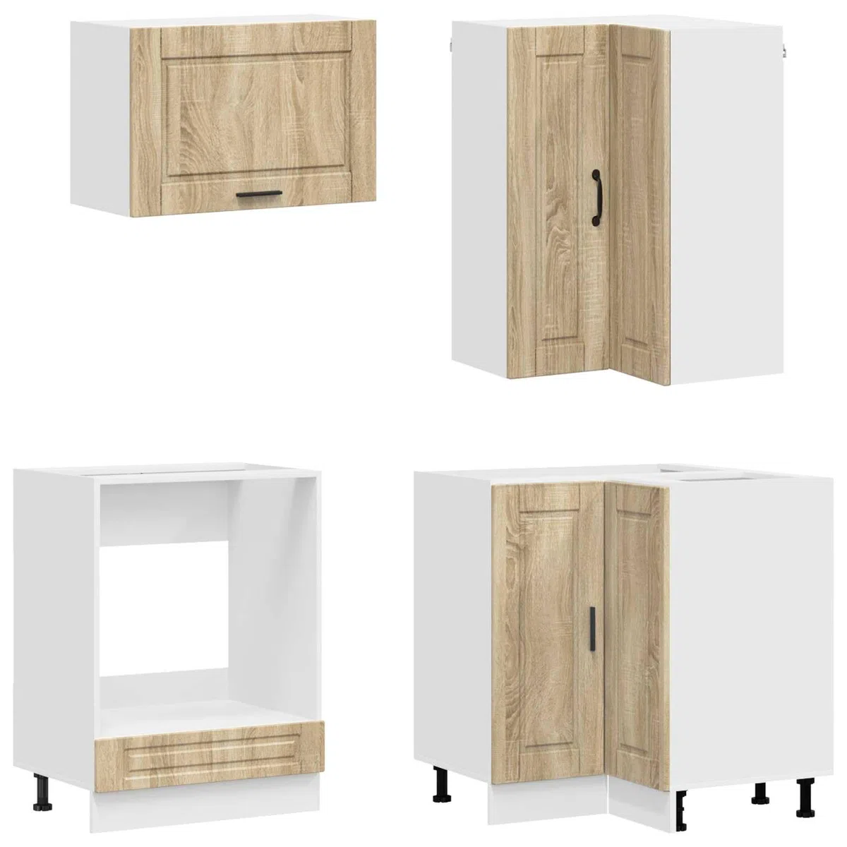 Set di mobili da cucina Porto, 8 pezzi, rovere Sonoma