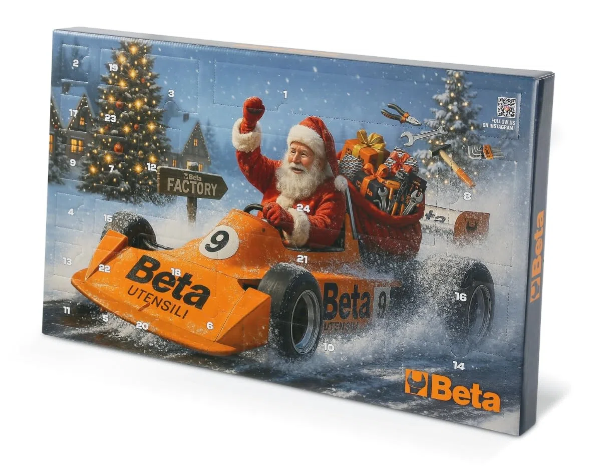 Beta 9920 CA/25-5 Calendario dell'Avvento 2025 con Set di Attrezzi Beta da 28 Pezzi, Idea Regalo Natale 2025