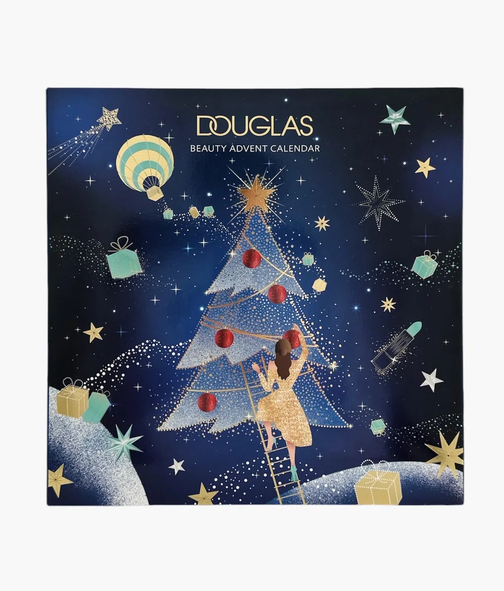 DOUGLAS - Calendario dell’Avvento 2024 beauty con 24 prodotti cosmetici, colore blu