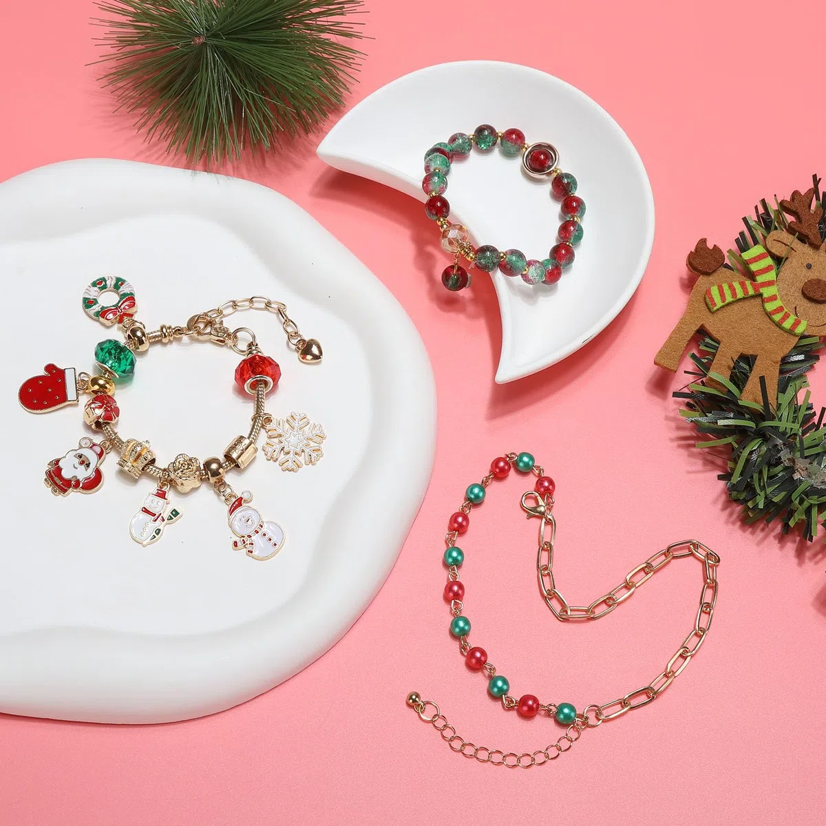 Calendario Avvento 2025 Bambina Gioielli, Calendari Dell'Avvento 2025 Kinder Fai Da Te Braccialetti Set, Calendario Dell Avvento Bambini Sorprese Regalini Per Donna Ragazza
