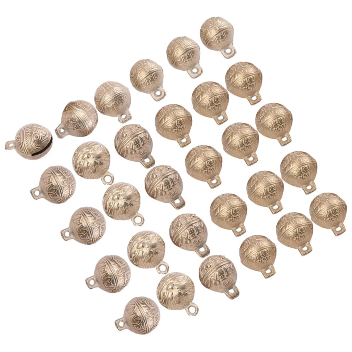 Ciieeo 30 Campanelle di Rame con Design A Forma di Tigre Piccole Campane per La Creazione di Gioielli Decorazioni per Carillon A